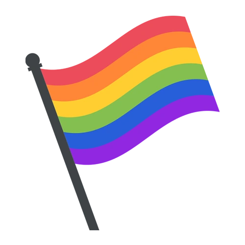 Pride flag vector icon