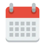 Calendar Icon Vector. Vocal endurance article. Hormone Replacement Therapy.