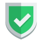 Green Shield Icon with a Tick in the Middle. Vocal endurance article.